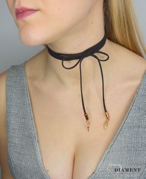 Naszyjnik choker damski czarny By Dziubeka NIL2005 (5).JPG